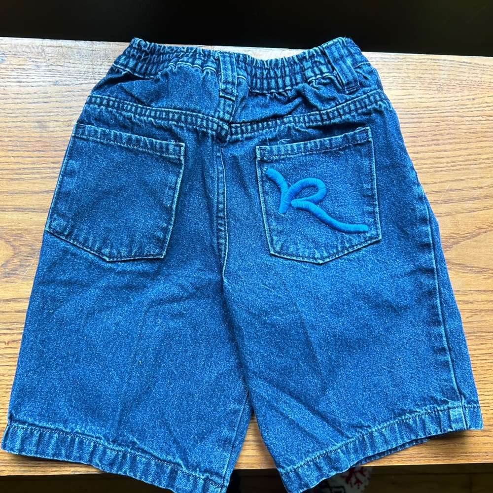 Blue rocawear Denim Shorts with Embroidered Logo